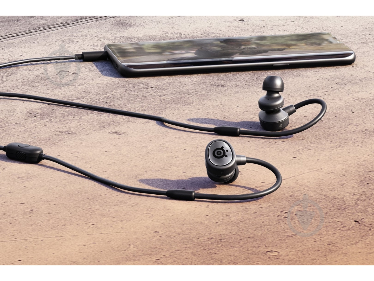Навушники SteelSeries black (61650) Tusq Black - фото 4