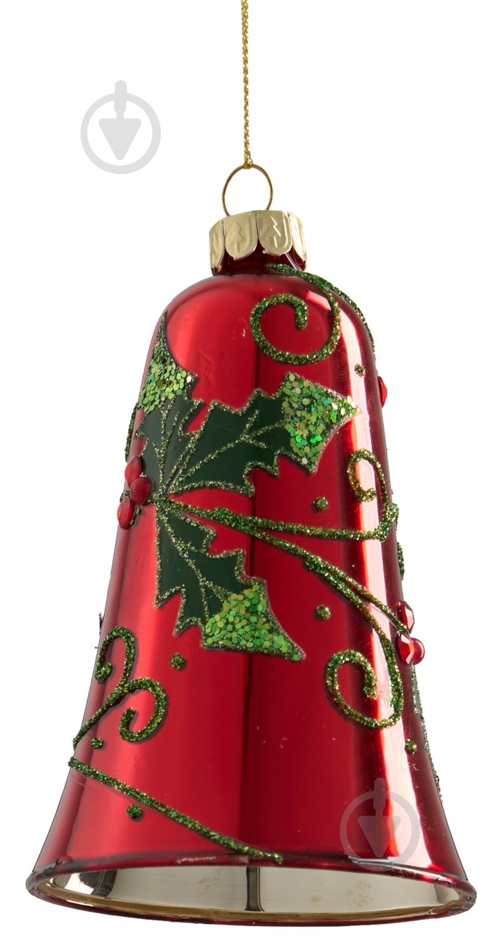 Декорация новогодняя Edelman Украшение «Колокольчик», красный, стекло, 11×7,5 см - фото 1 Декорация новогодняя Edelman Украшение «Колокольчик», красный, стекло, 11×7,5 см - фото 1