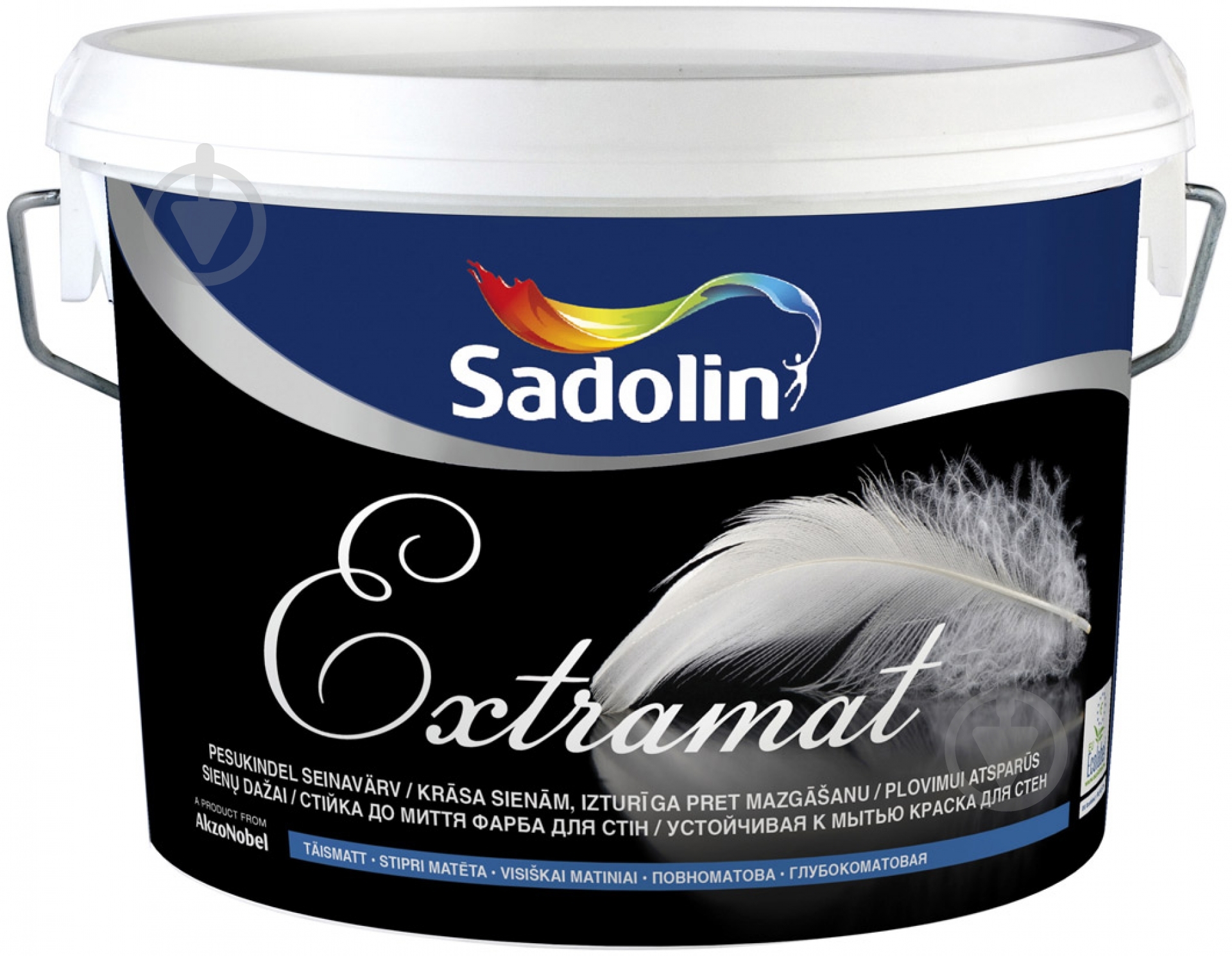 Краска латексная водоэмульсионная Sadolin Inova extramat WO глубокий мат белый 2,5 л - фото 1