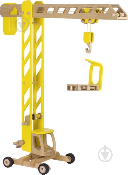 Машинка GoKi Будівельний кран жовтий 55937G - фото 1