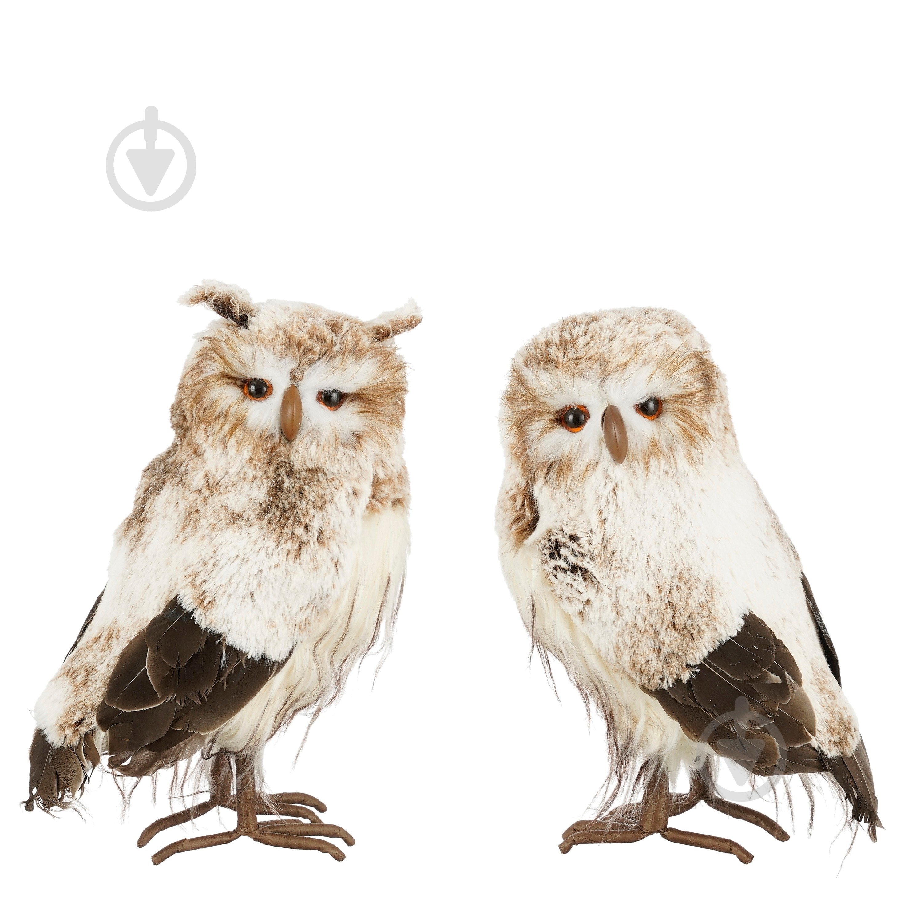 Декоративная новогодняя фигура Edelman Декор «Сова» коричневая 18×14×31 см 31 см - фото 1