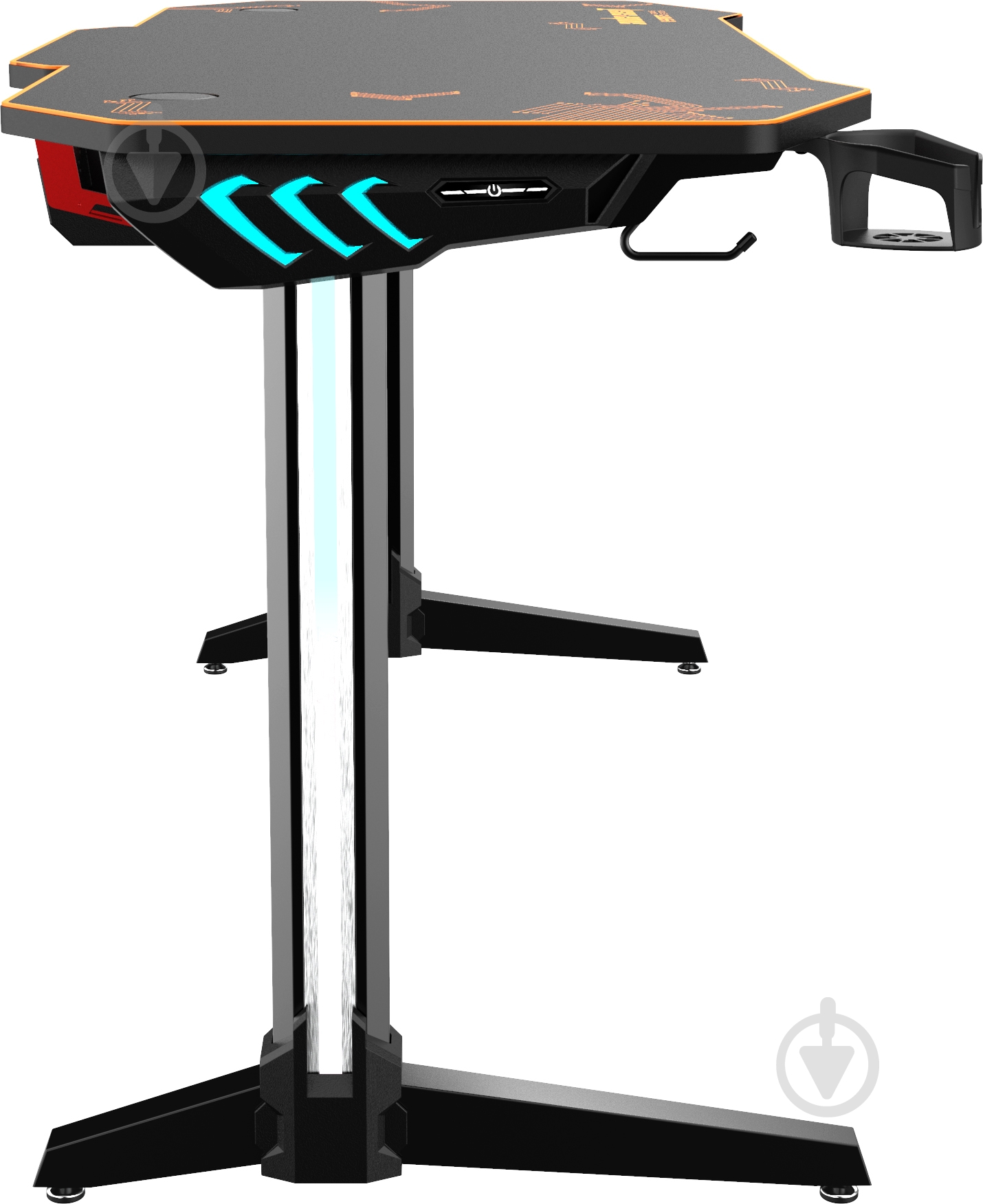 Стіл комп'ютерний Anda Seat Eagle 2 LED Чорний (AD-D-1400-12-BB-L) - фото 3