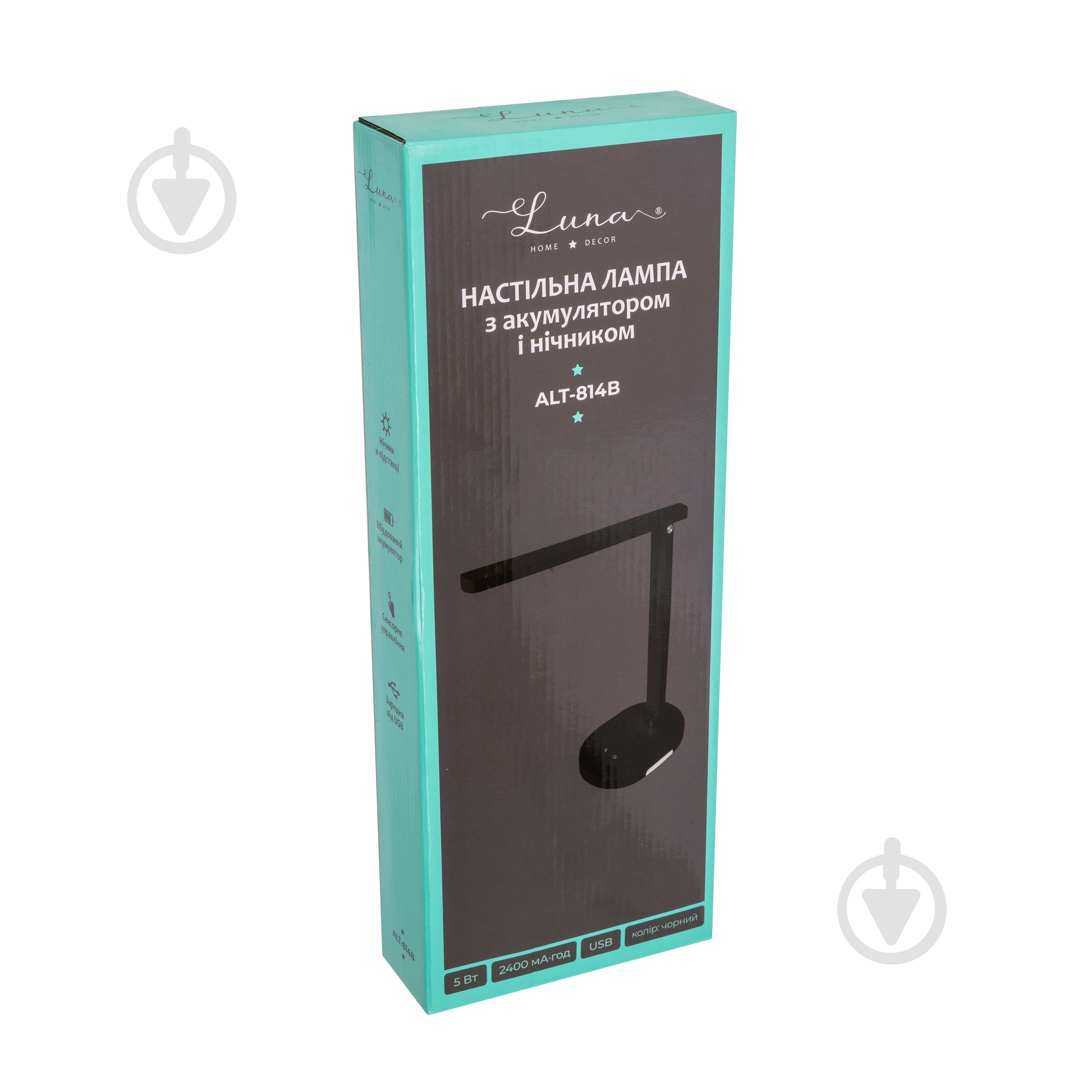 УЦІНКА! Настільна лампа акумуляторна Luna 5 Вт чорний ALT-814B (УЦ №2922) - фото 2 УЦІНКА! Настільна лампа акумуляторна Luna 5 Вт чорний ALT-814B (УЦ №2922) - фото 2