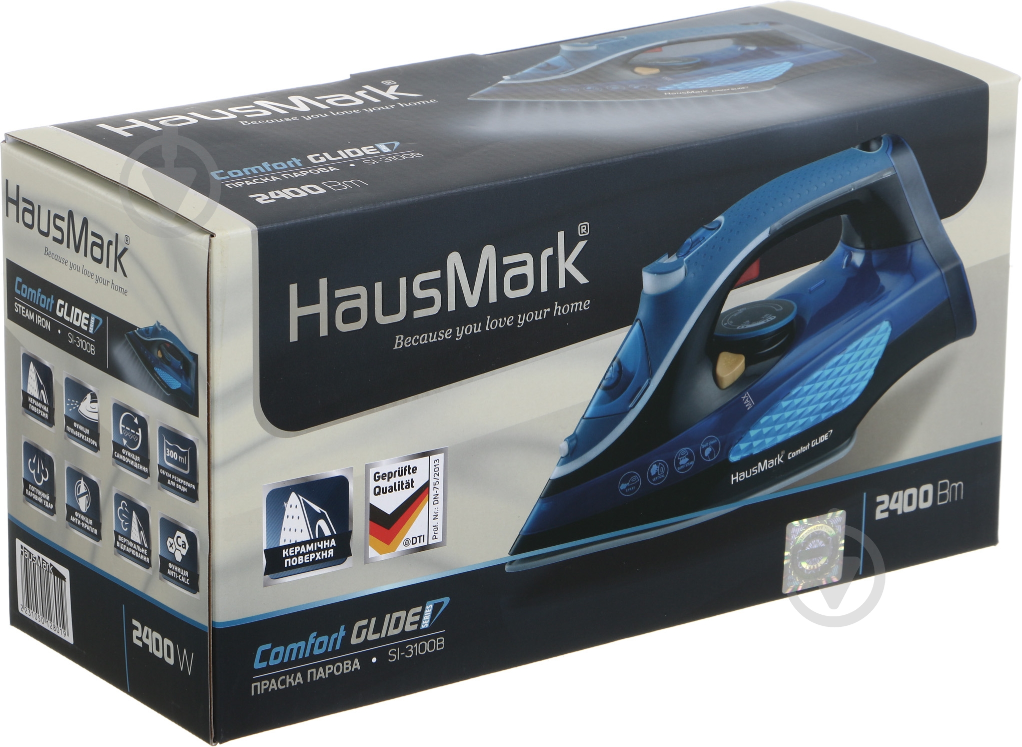 ВИТРИНА! Утюг HausMark SI-3100B - фото 7