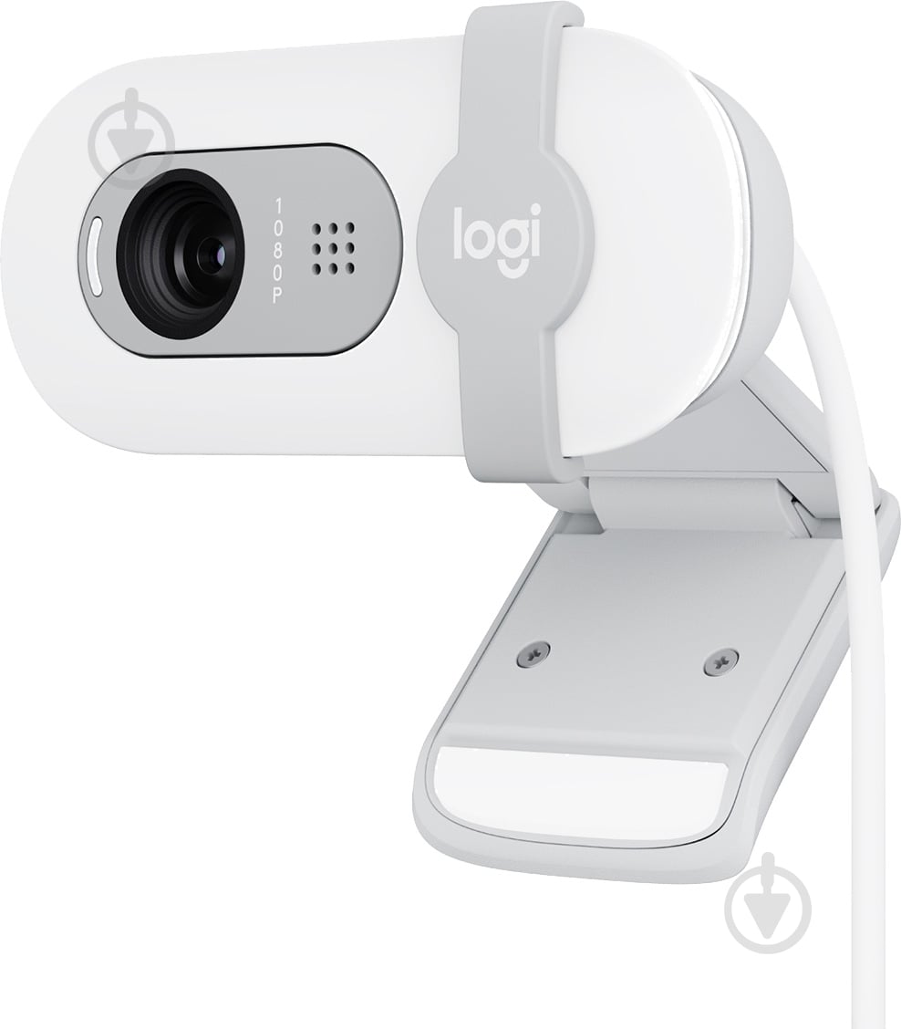 Веб-камера Logitech Brio 100 Full HD White USB (960-001617) - фото 1 Веб-камера Logitech Brio 100 Full HD White USB (960-001617) - фото 1