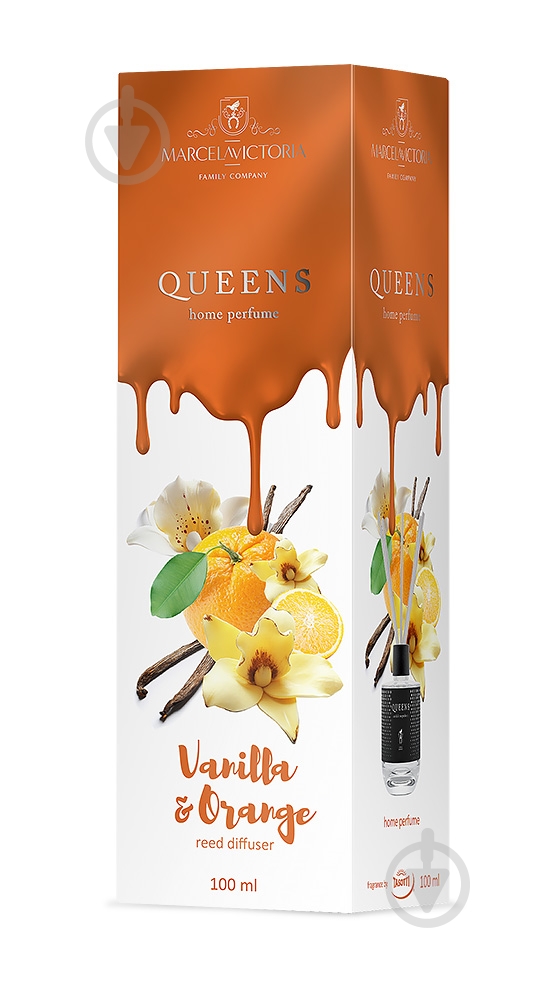 Аромадифузор MarcelaVictoria Queens Vanilla&Orange Ваніль та апельсин 100 мл - фото 1