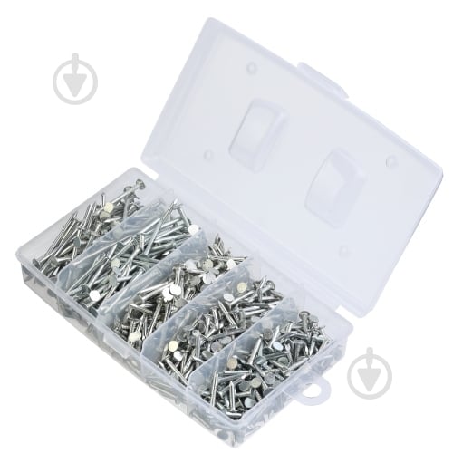 Набор гвоздей №15 белый цинк - фото 1 Набор гвоздей №15 белый цинк - фото 1