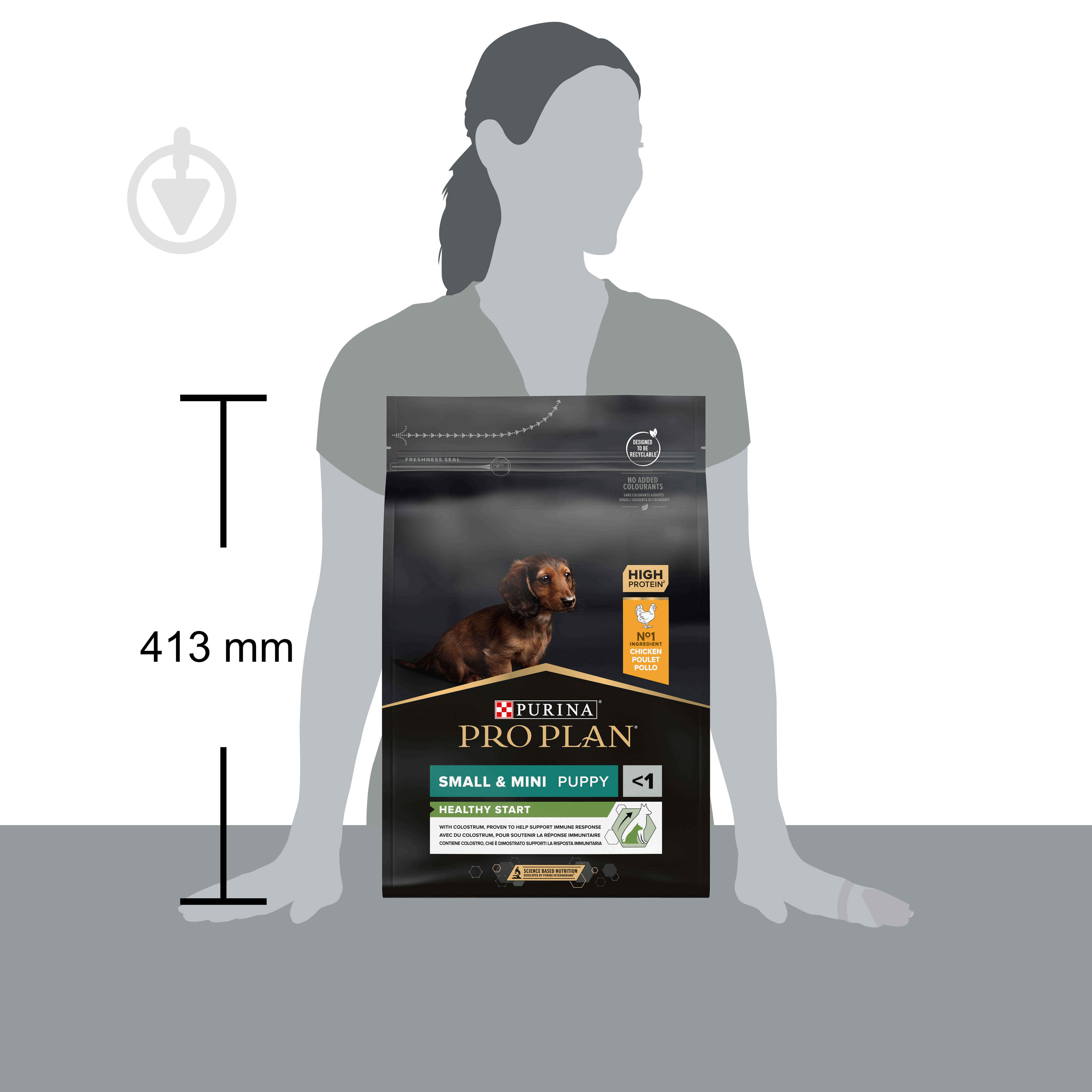 Корм сухой ProPlan by Purina Small & Mini Puppy <1 Healthy Start для щенков с курицей 3 кг - фото 4