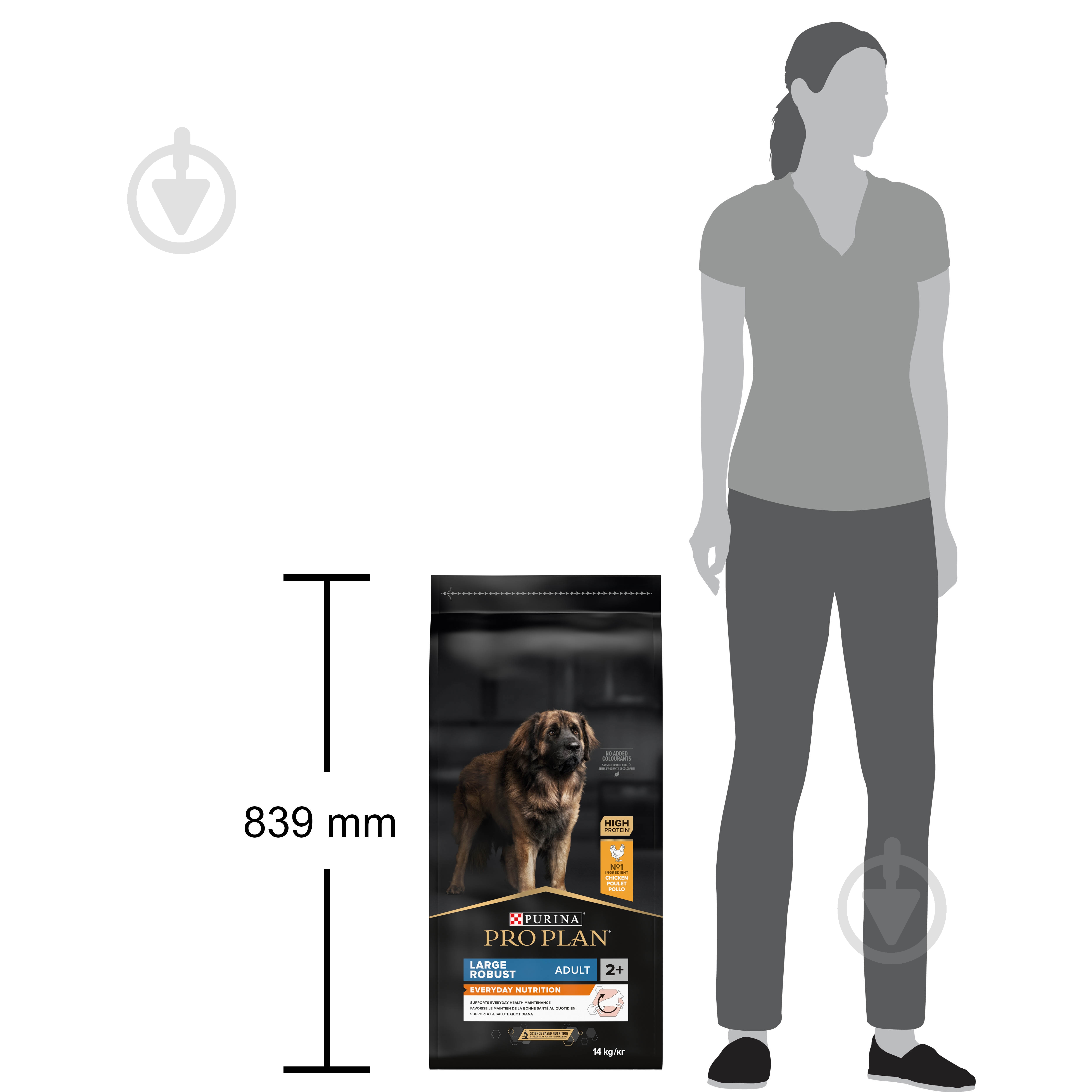 Корм сухой ProPlan by Purina Large Robust Adult 2+ Everyday Nutrion для взрослых собак с курицей 14 кг - фото 4 Корм сухой ProPlan by Purina Large Robust Adult 2+ Everyday Nutrion для взрослых собак с курицей 14 кг - фото 4