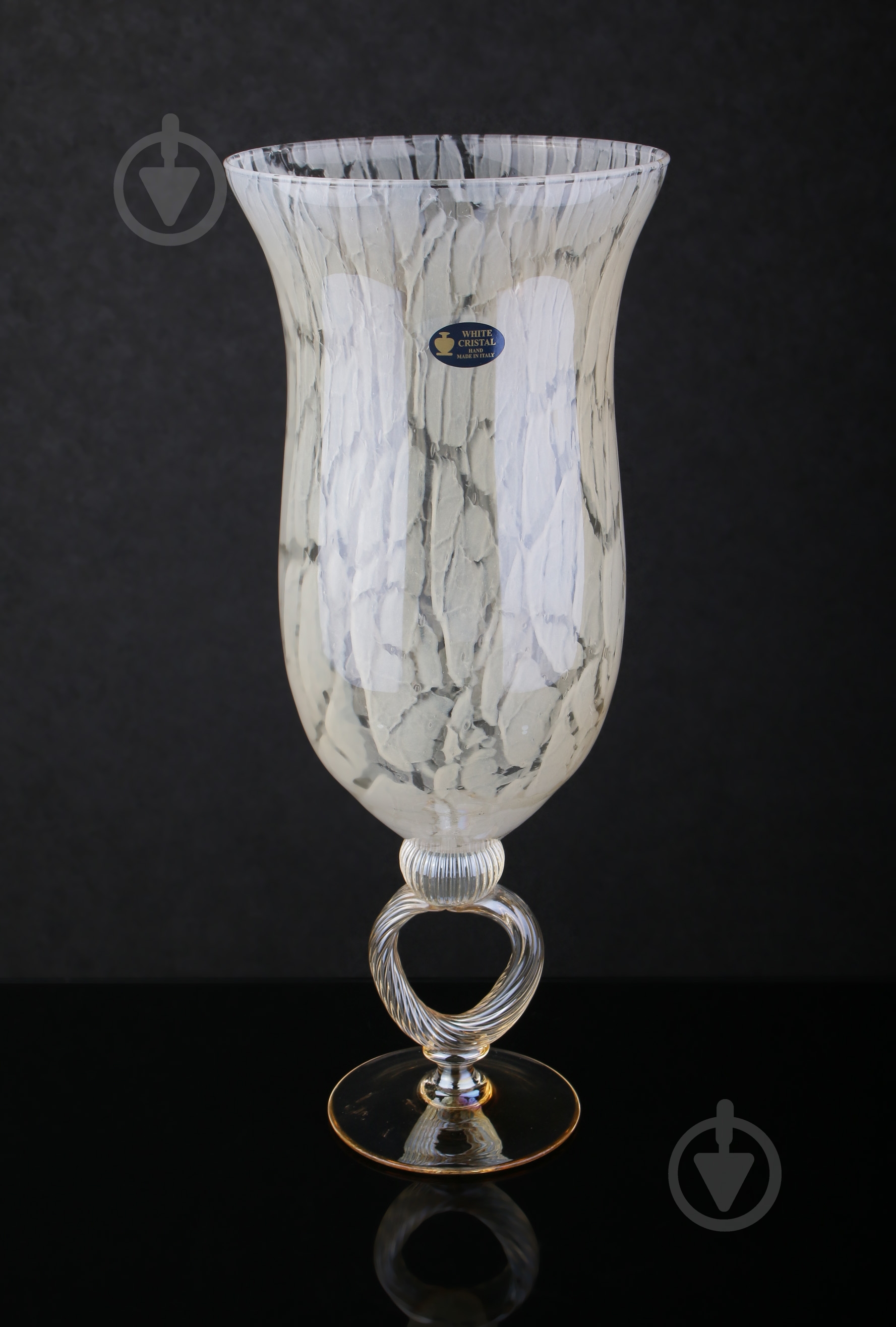 Ваза White cristal Atena 22х22х53 см 53 см VS 2895/AVRML/AN - фото 1 Ваза White cristal Atena 22х22х53 см 53 см VS 2895/AVRML/AN - фото 1