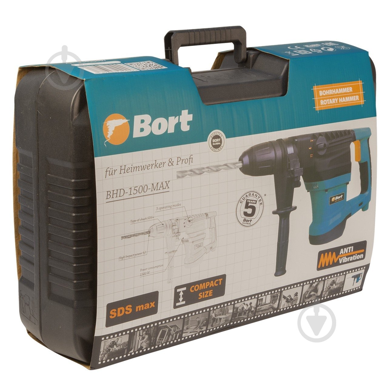 Перфоратор Bort BHD-1500MAX - фото 12