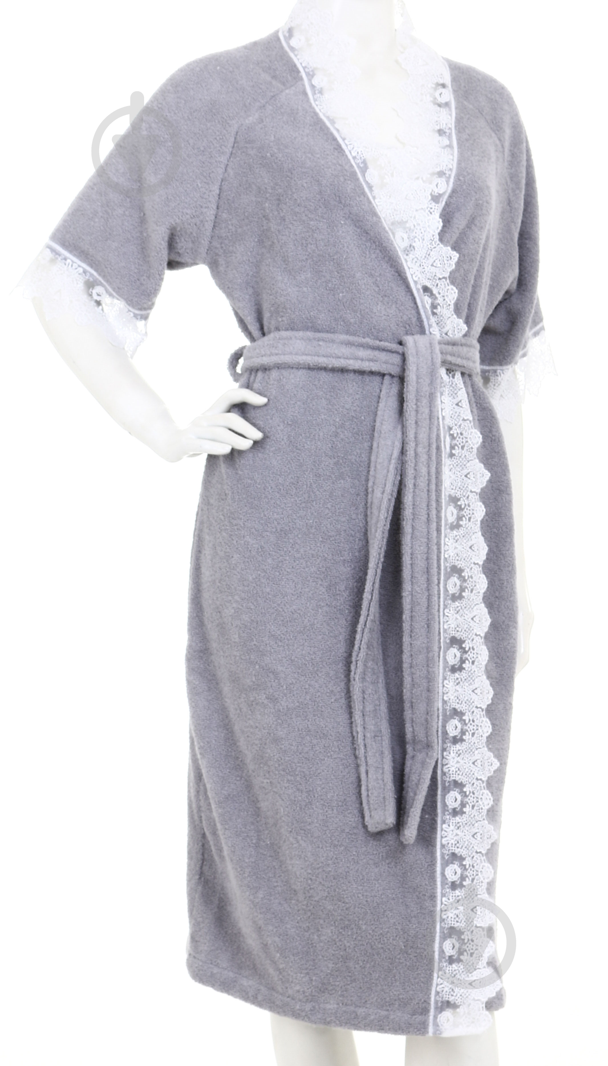 Халат Durutex Lace р. S-M серый - фото 2