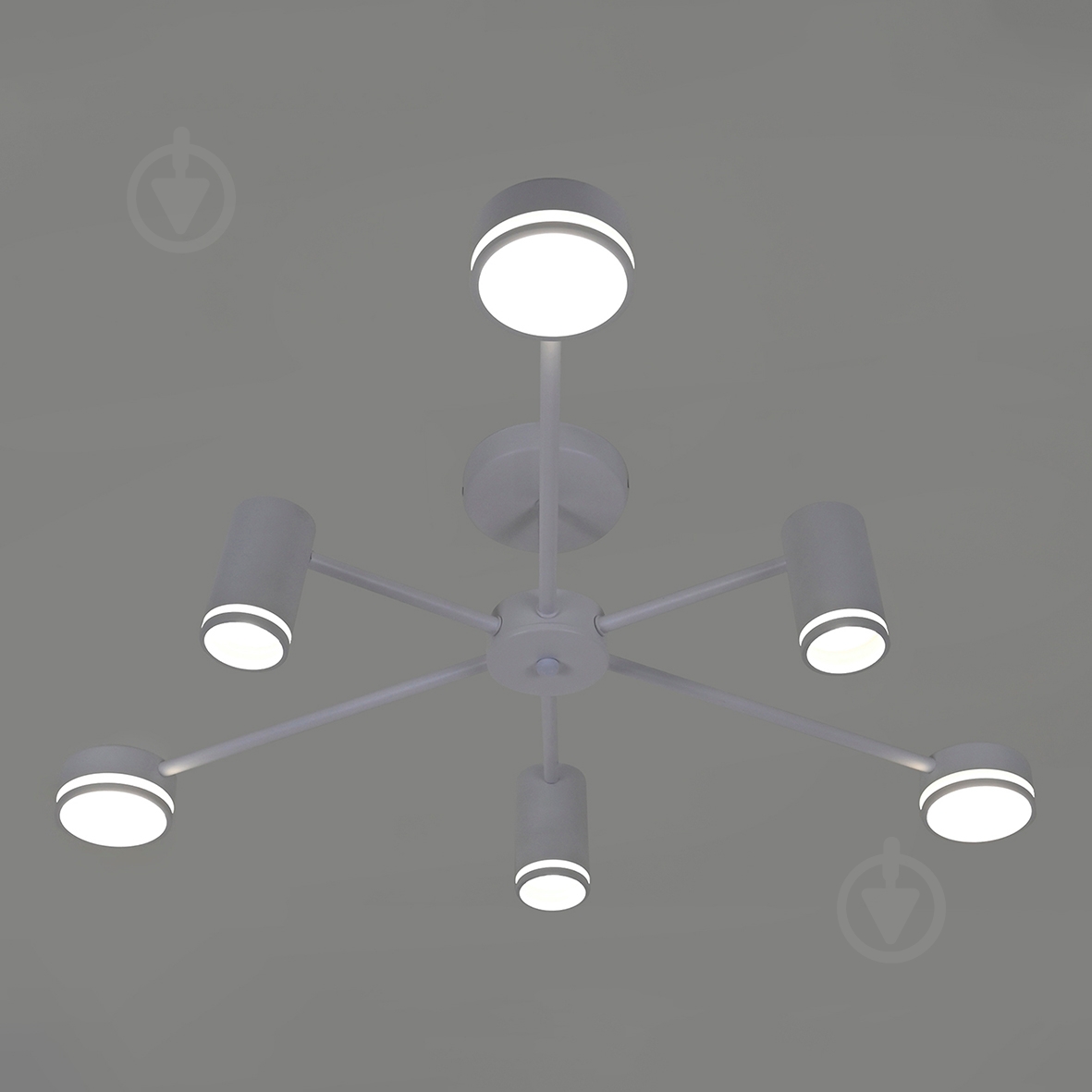 Люстра стельова ARDERO ML486-6 під лампу GX53/MR16 6xGU10 білий мат 80978 - фото 3