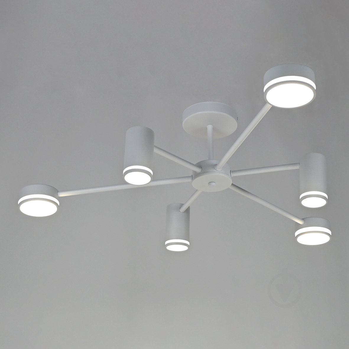 Люстра стельова ARDERO ML486-6 під лампу GX53/MR16 6xGU10 білий мат 80978 - фото 4