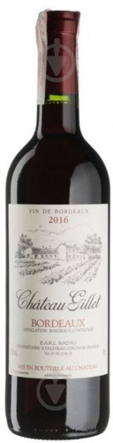 Вино Chateau Gillet 0,75 л - фото 1 Вино Chateau Gillet 0,75 л - фото 1