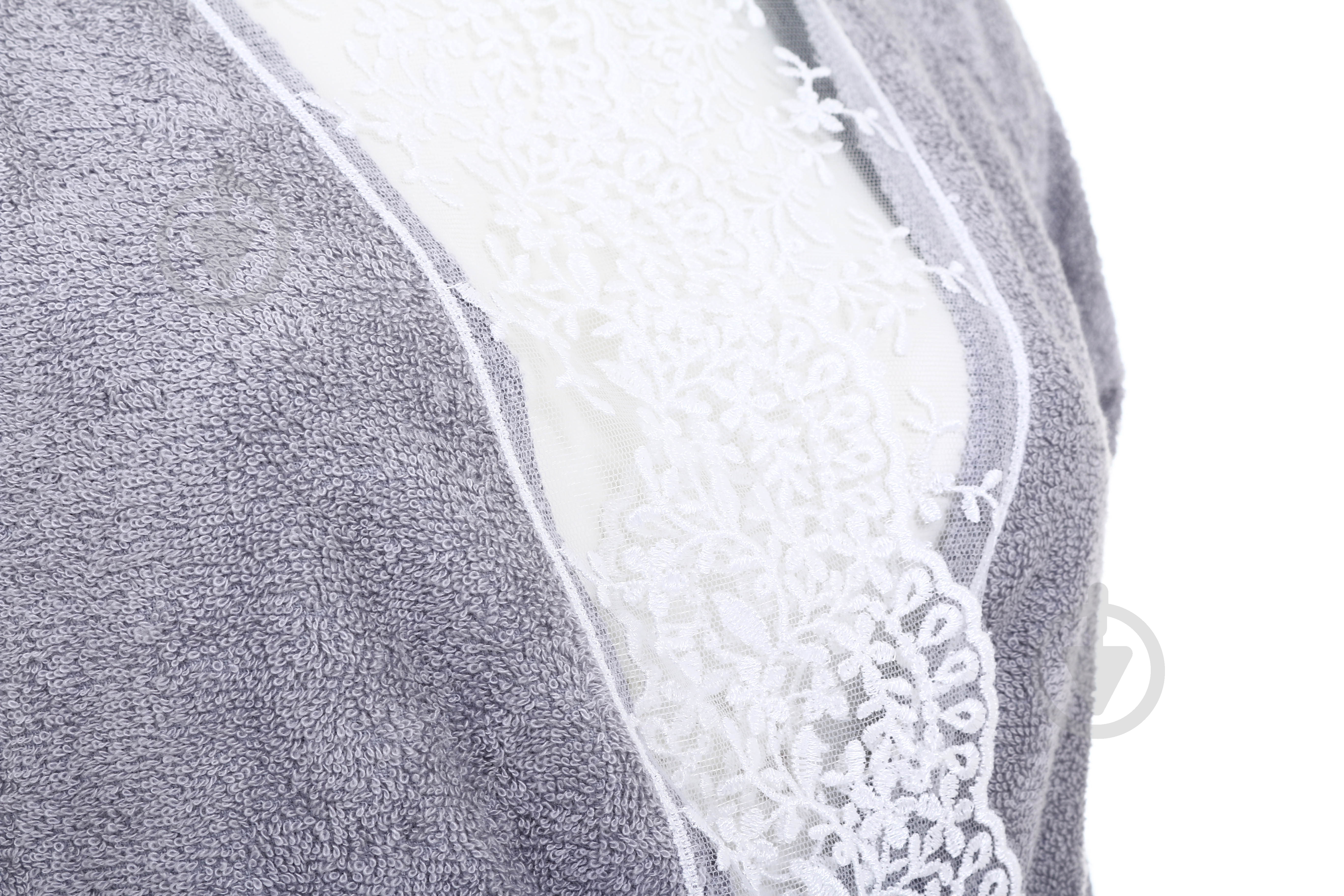 Халат Durutex Lace Bamboo р. L-XL серый - фото 3