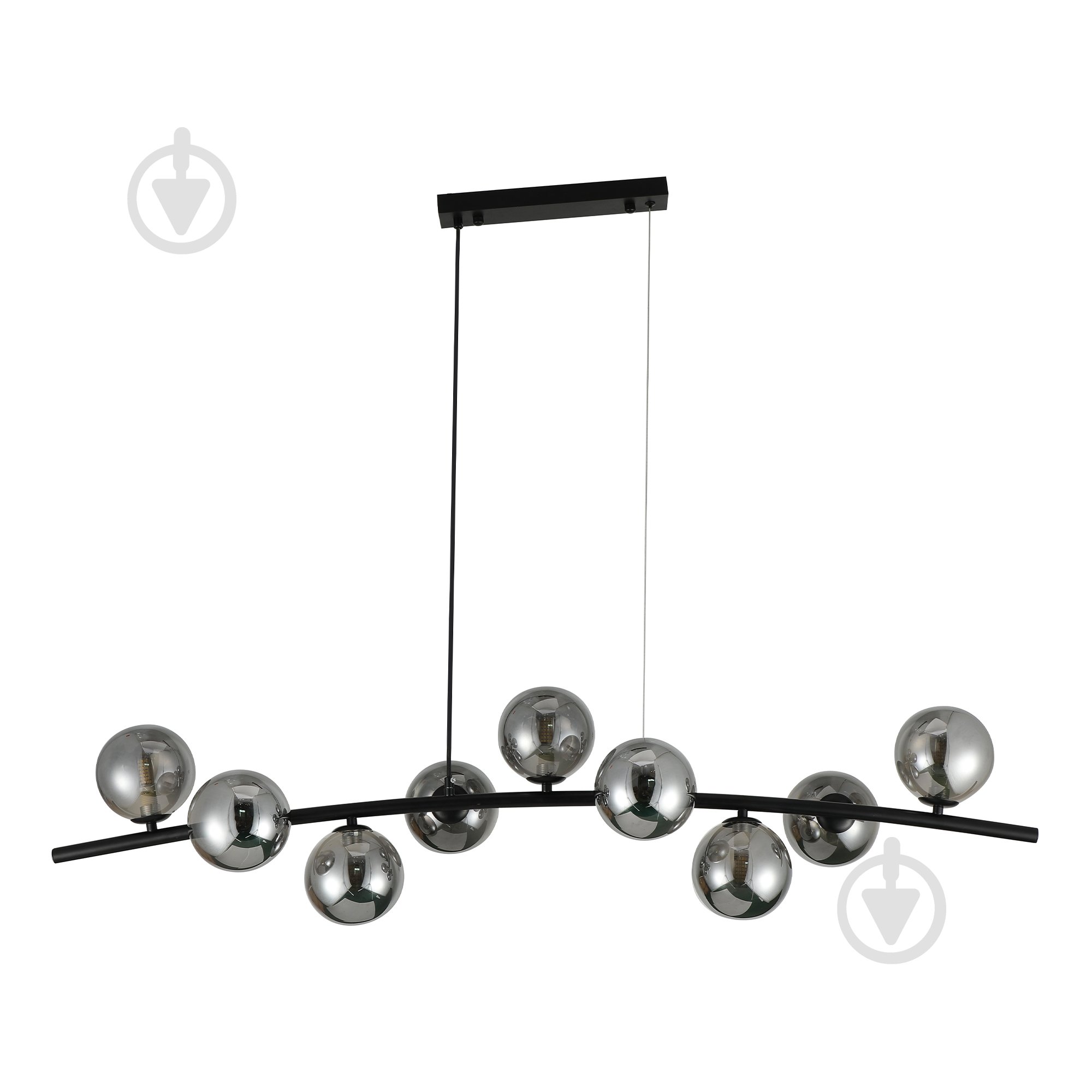 Люстра підвісна Miorro Sapori 1200x280x900 мм 9x7 Вт G9 чорний хром 51-311-175 - фото 1 Люстра підвісна Miorro Sapori 1200x280x900 мм 9x7 Вт G9 чорний хром 51-311-175 - фото 1