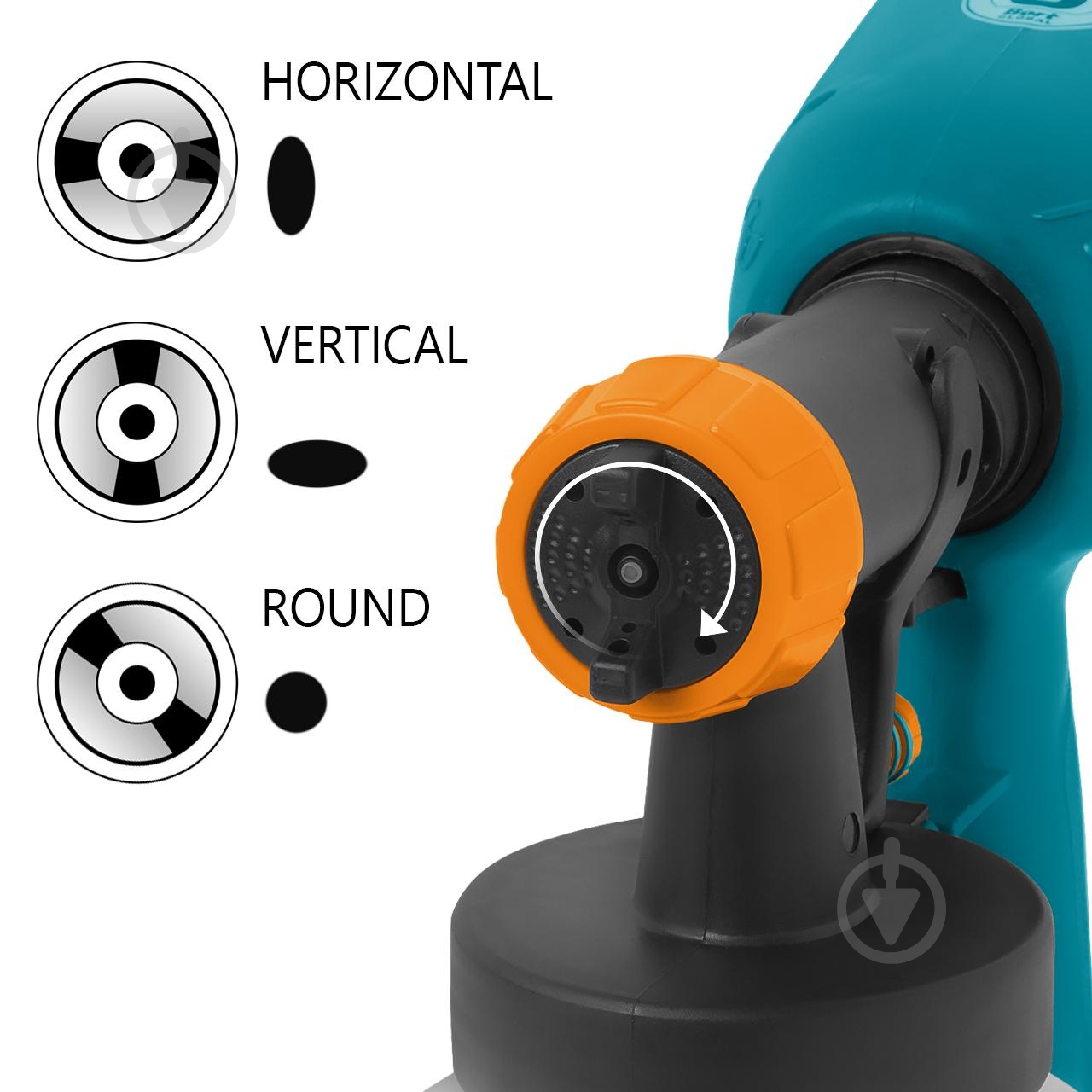 Краскораспылитель Bort с технологией HVLP и регулировкой расхода краски BFP-400 - фото 4