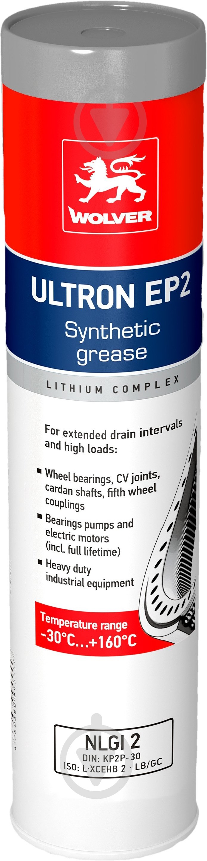 Смазка литиевая Wolver ULTRON EP2 400 мл - фото 1