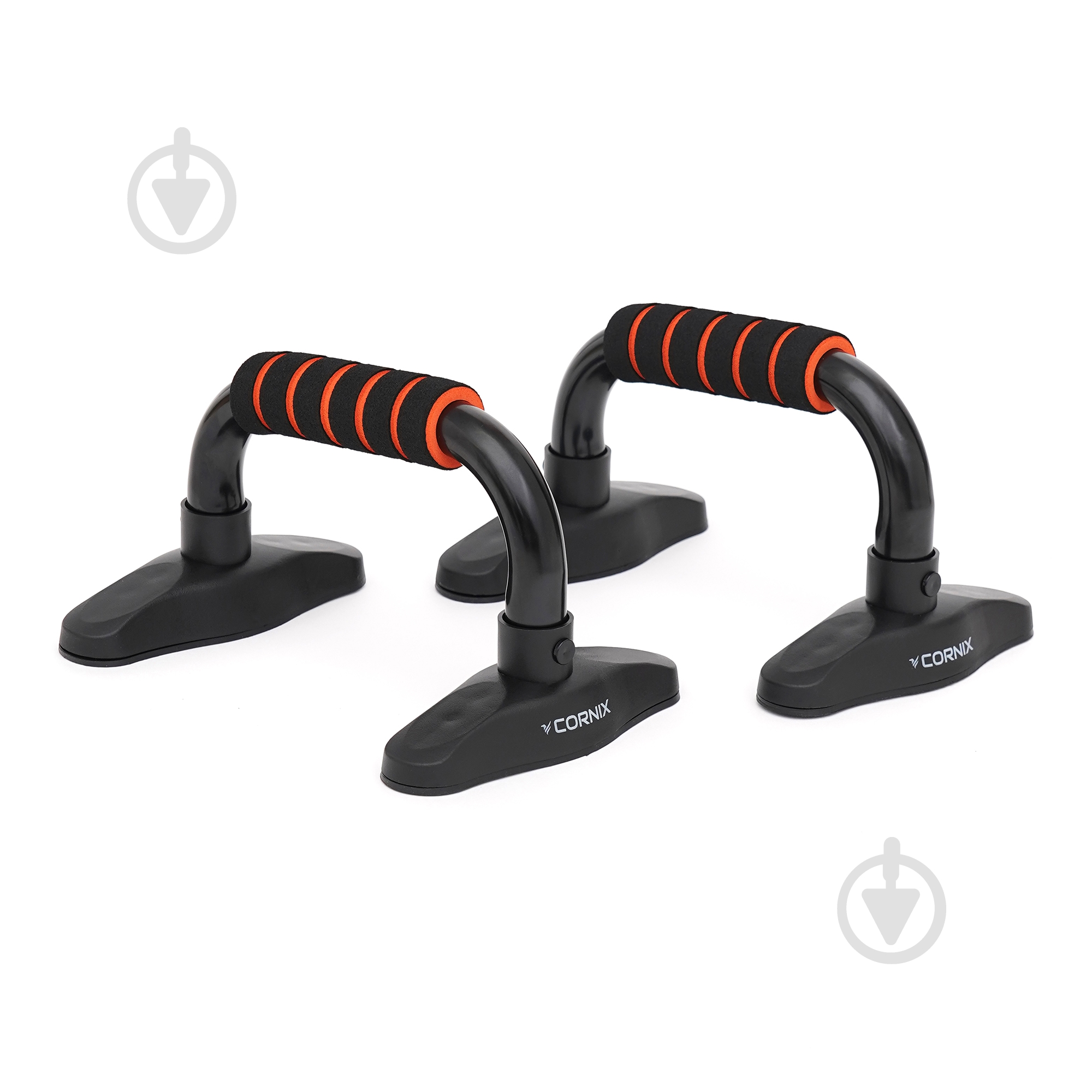 Упоры для отжимания Cornix Push-up Bars XR-0168 Black/Orange - фото 1