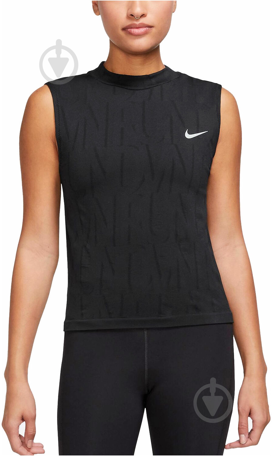 Майка Nike Dri-Fit Running Division FB7630-010 р.M черный - фото 1