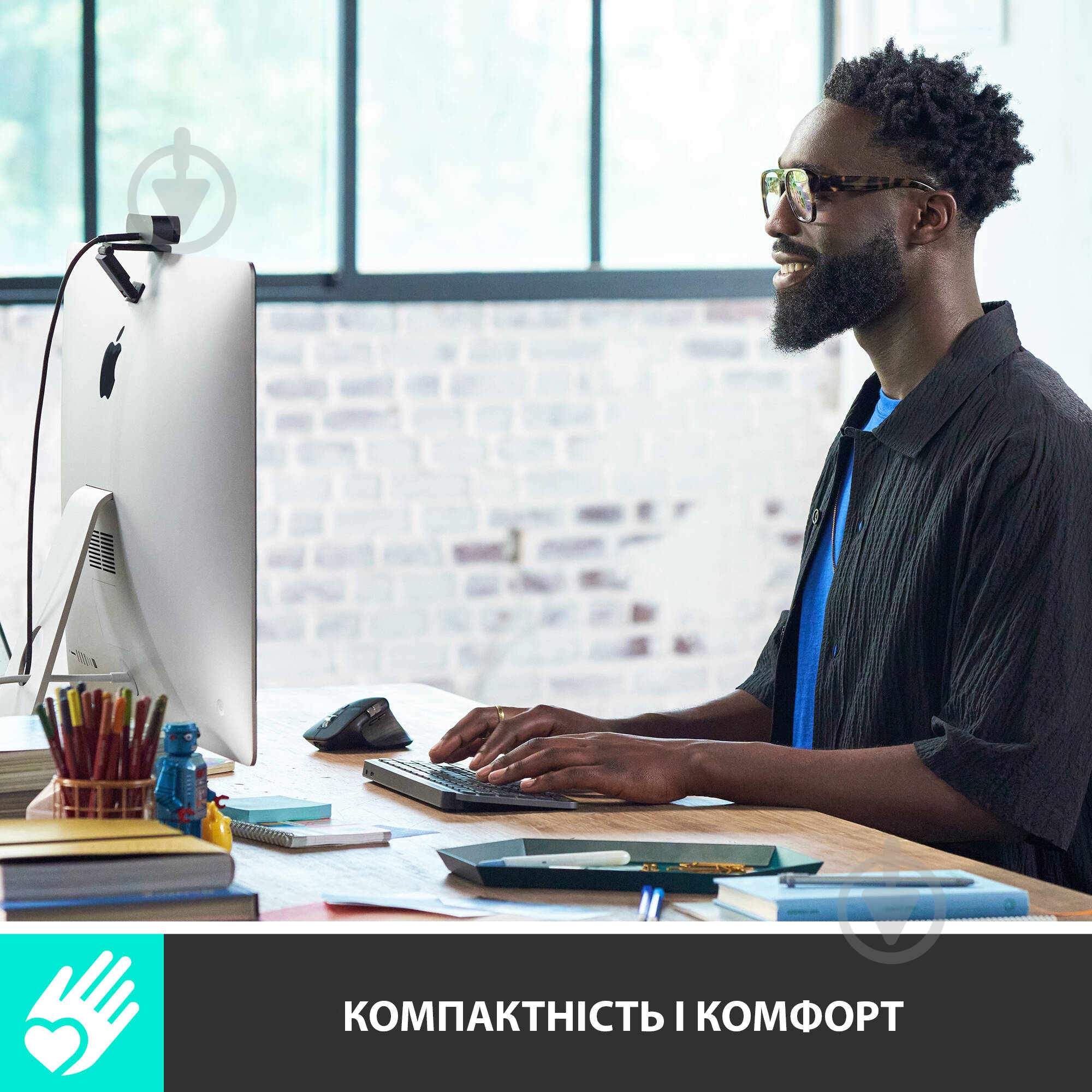 Клавиатура Logitech MX Keys Mini Wireless Illuminated (920-010502) Pale Gray - фото 3