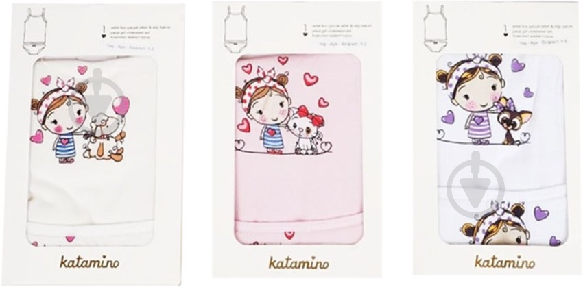 Комплект белья для девочек KATAMINO K128148 р.86 в ассортименте - фото 1 Комплект белья для девочек KATAMINO K128148 р.86 в ассортименте - фото 1