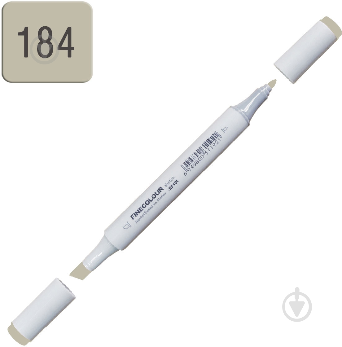 Маркер спиртовий FINECOLOUR Junior EF101-184 bcds сірий №5 - фото 2