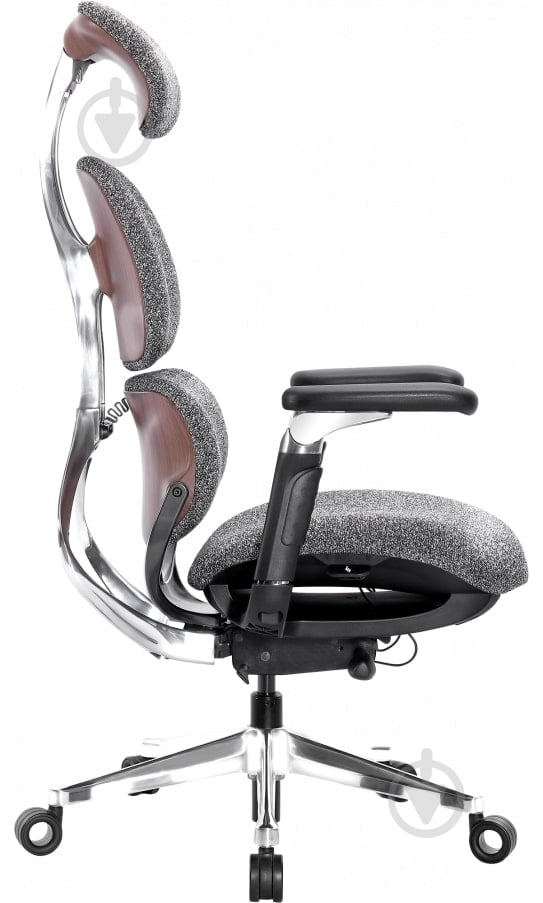 Крісло ігрове GT Racer X-819 сірий - фото 3 Крісло ігрове GT Racer X-819 сірий - фото 3