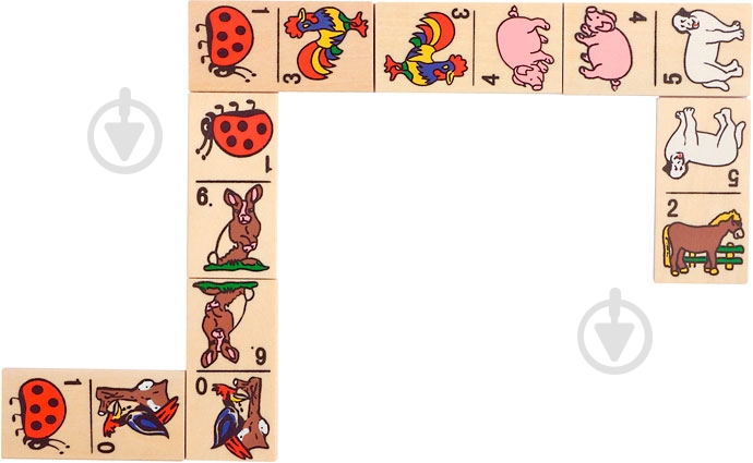Игра настольная GoKi Домино с животными WG090G - фото 2