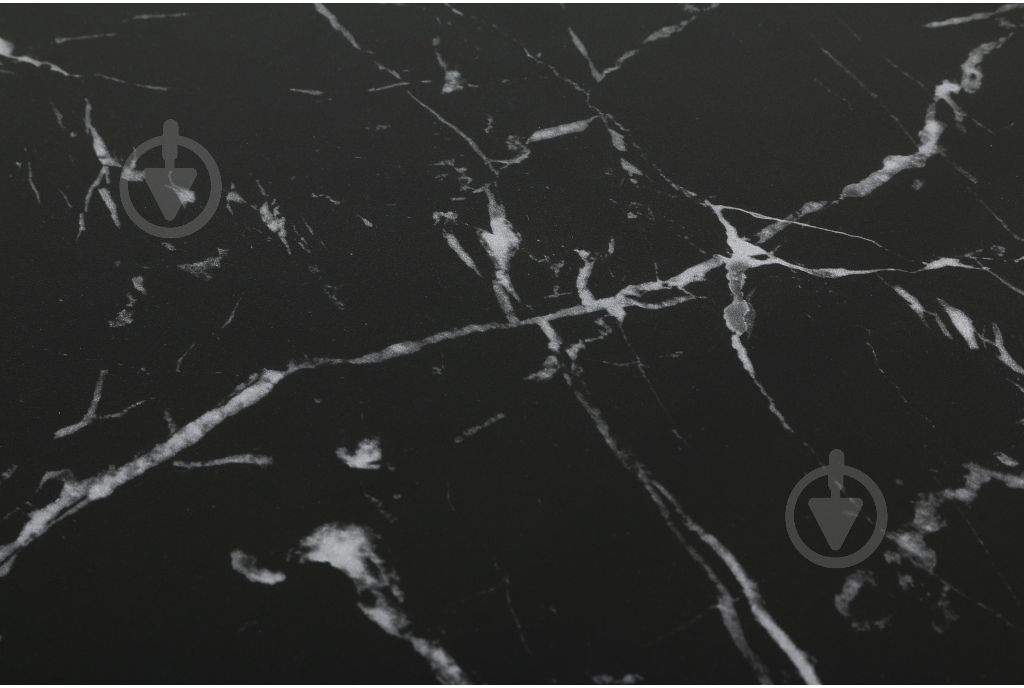 Стол Эдисон 1200(1550)x730x760мм мрамор черный/черный - фото 5