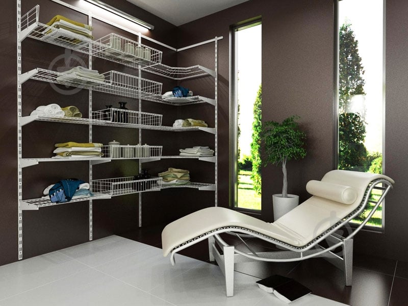 Корзина к гардеробной системе Kolchuga 906x306x100 мм белый - фото 9 Корзина к гардеробной системе Kolchuga 906x306x100 мм белый - фото 9