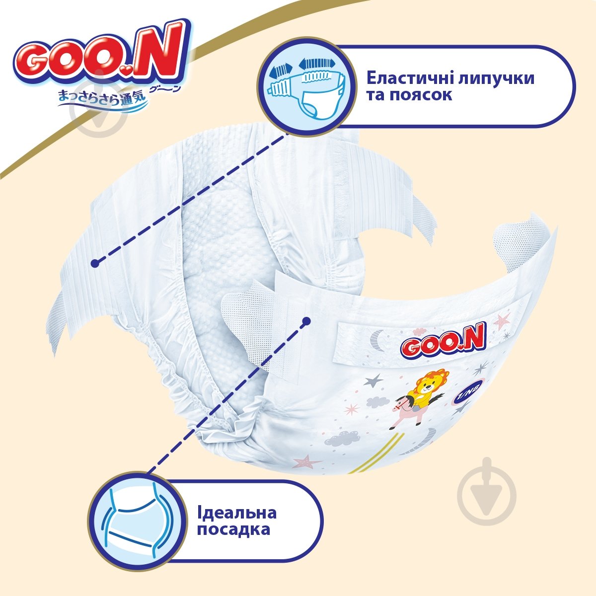 Подгузники Goo.N Premium Soft S 4-8 кг 18 шт. - фото 6