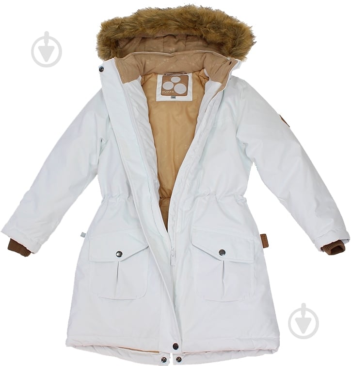 Куртка детская для девочки HUPPA Mona р.140 белый 12200030-70020-140 - фото 4