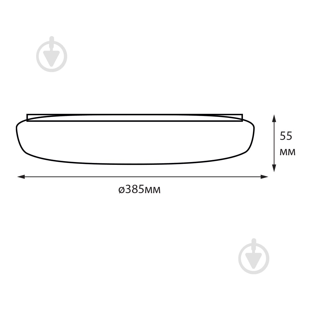 Світильник світлодіодний Sensio білий 5000 К CE1021-S 34W VISTA - фото 3
