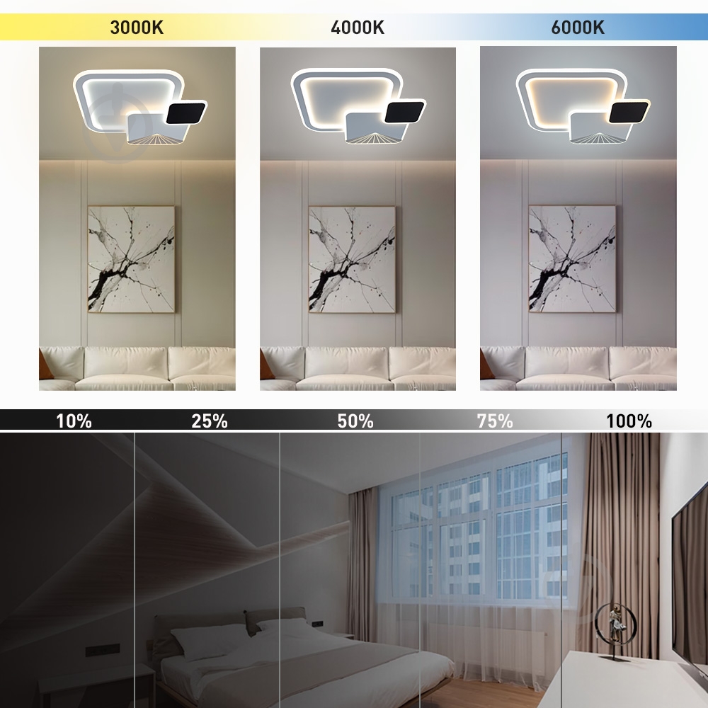 Світильник світлодіодний ESLLSE COMETA 105 Вт білий 3000-6500 К 10209 - фото 4