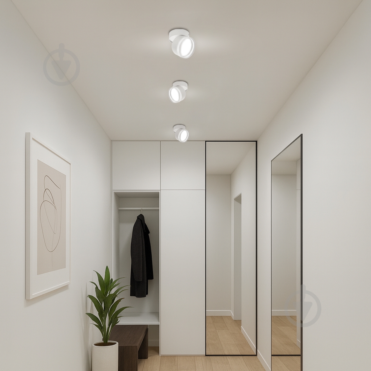 Світильник накладний поворотний Sensio під лампу 1x13 Вт GX53 білий MLT509-1 w - фото 3 Світильник накладний поворотний Sensio під лампу 1x13 Вт GX53 білий MLT509-1 w - фото 3