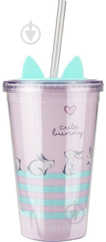 Склянка для води KITE Bunny k19-176-02 різнокольоровий 460 мл 1 шт. - фото 1 Склянка для води KITE Bunny k19-176-02 різнокольоровий 460 мл 1 шт. - фото 1