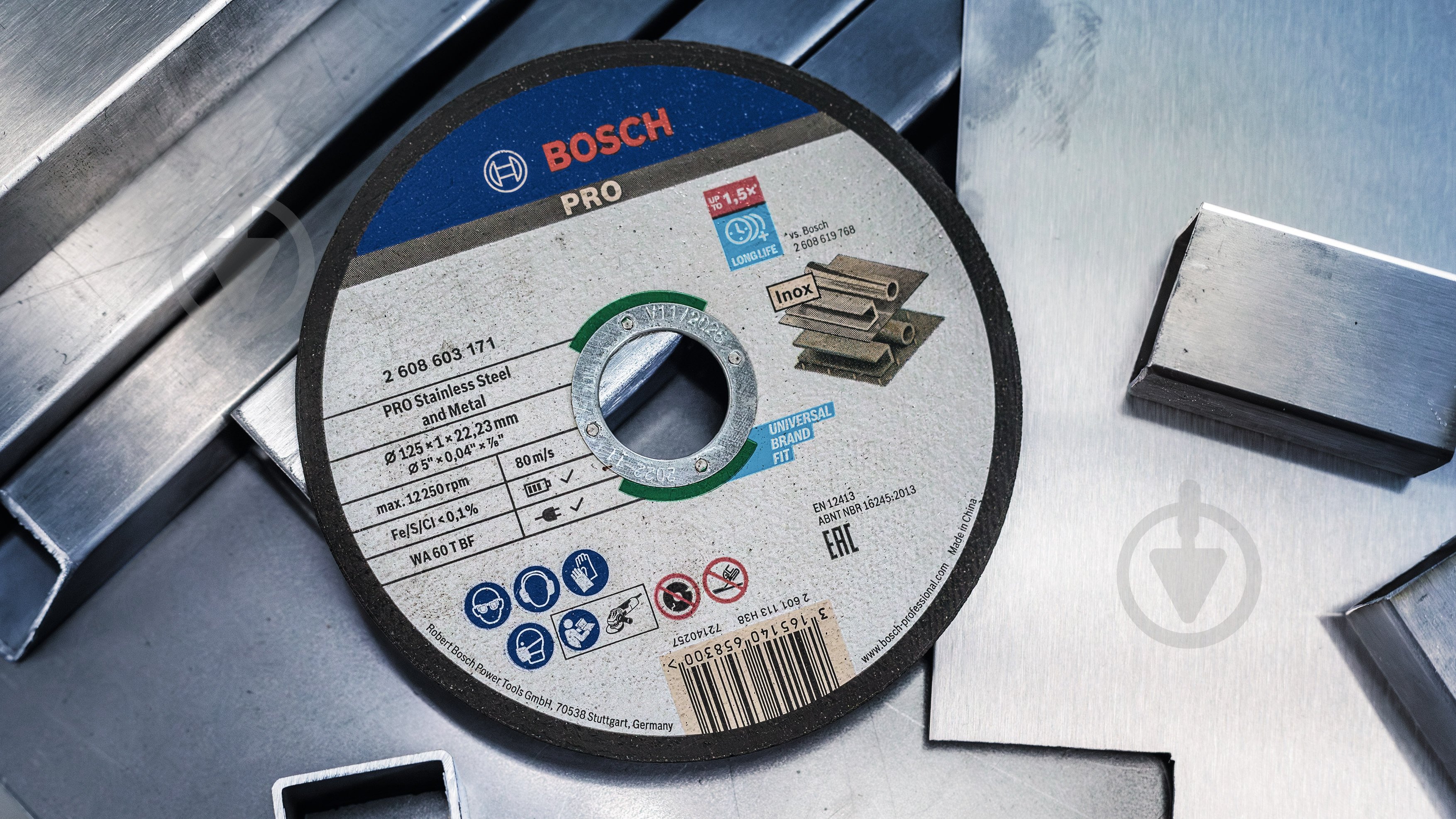 Круг відрізний Bosch 125х1,0x22,2 мм 2608600549 - фото 10