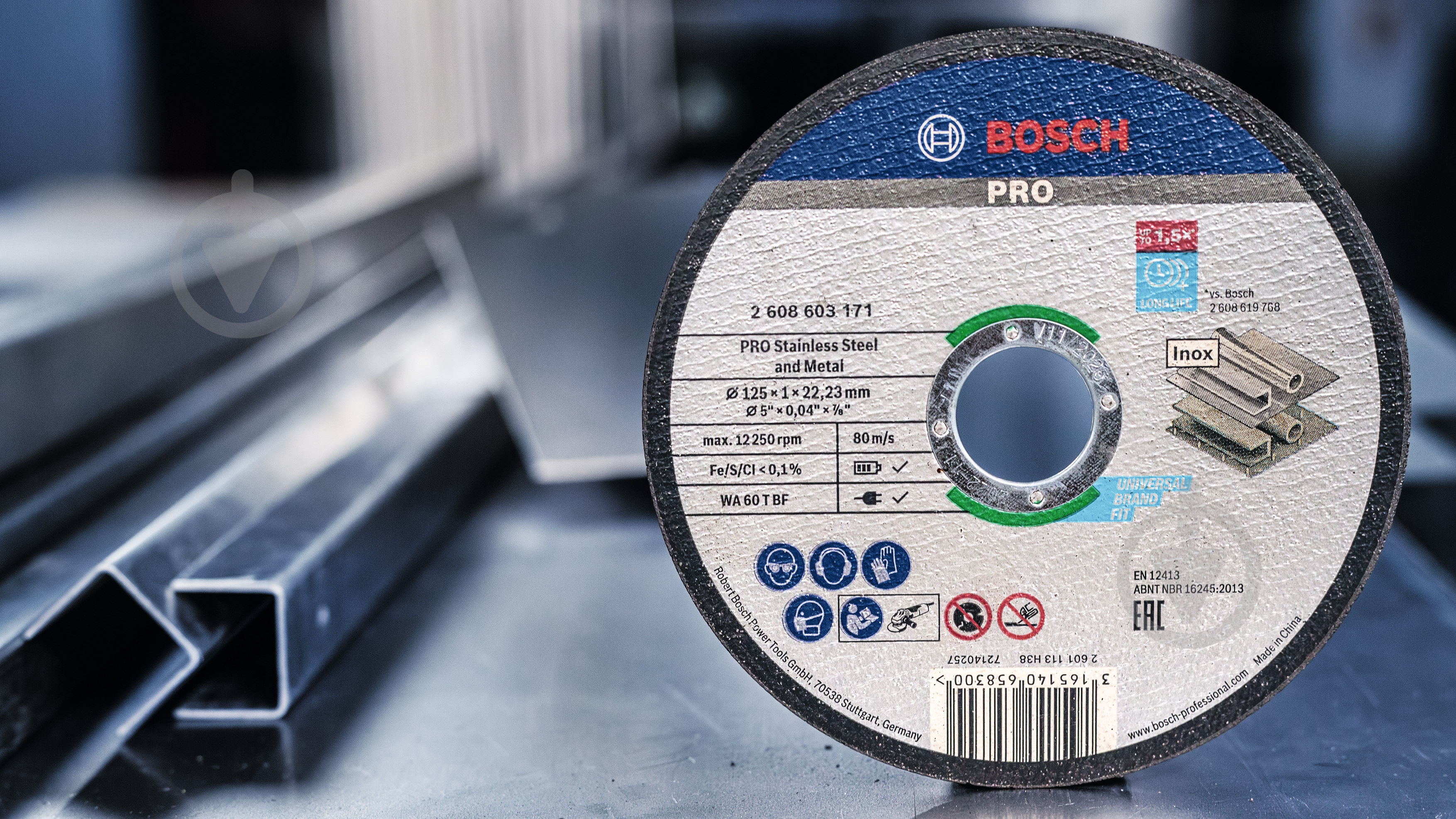 Круг відрізний Bosch 125х1,0x22,2 мм 2608600549 - фото 16