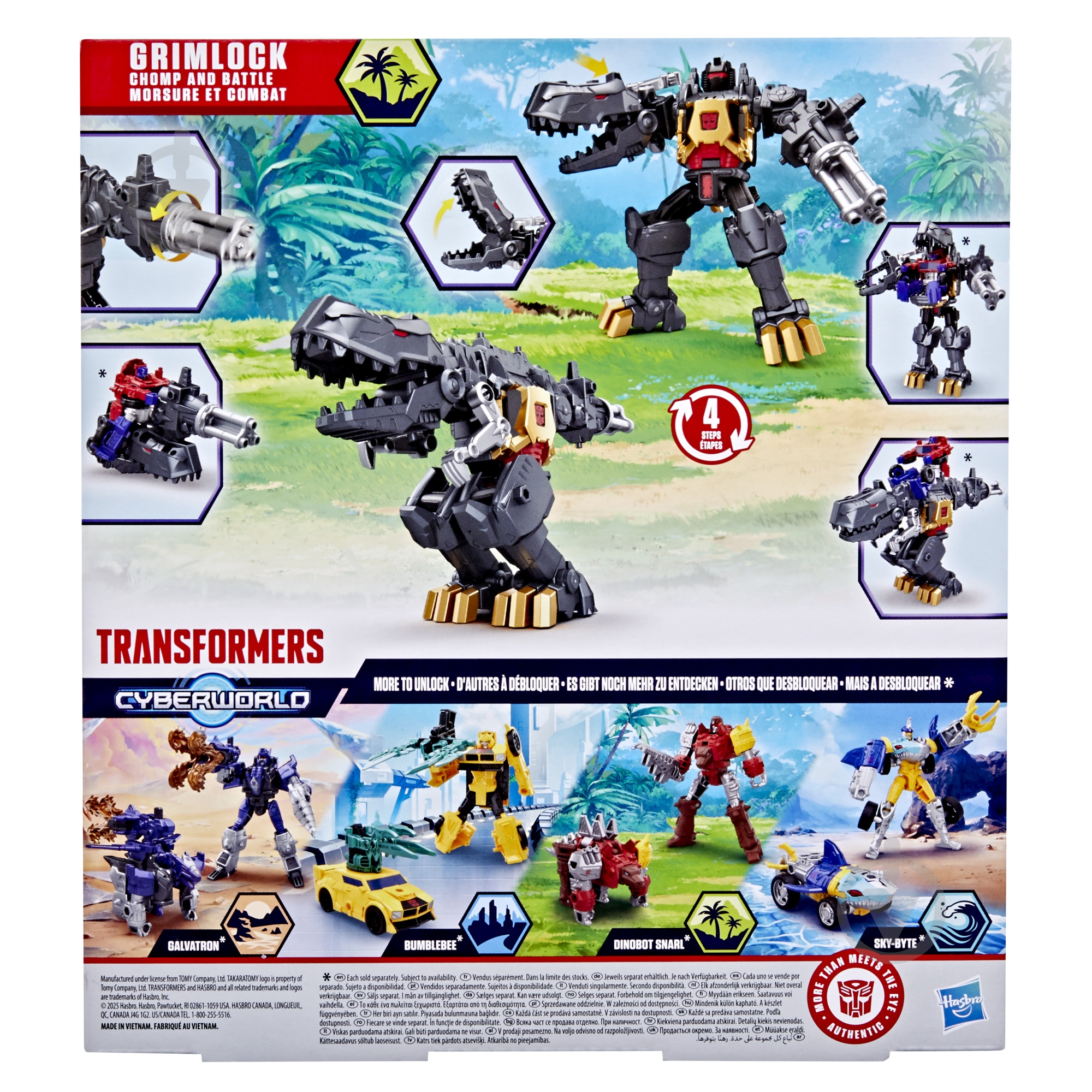 Игрушка-трансформер Hasbro Гримлок серии Кибервселенная G0748 - фото 5