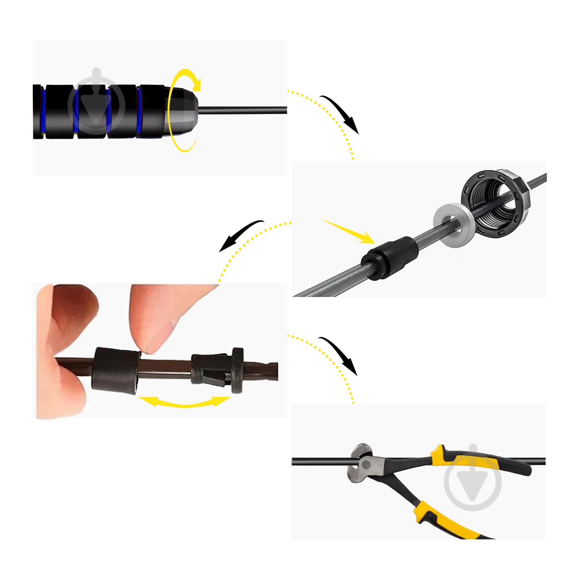 Скакалка Cornix скоростная для кроссфита Speed Rope Classic XR-0147 Black/Blue - фото 3