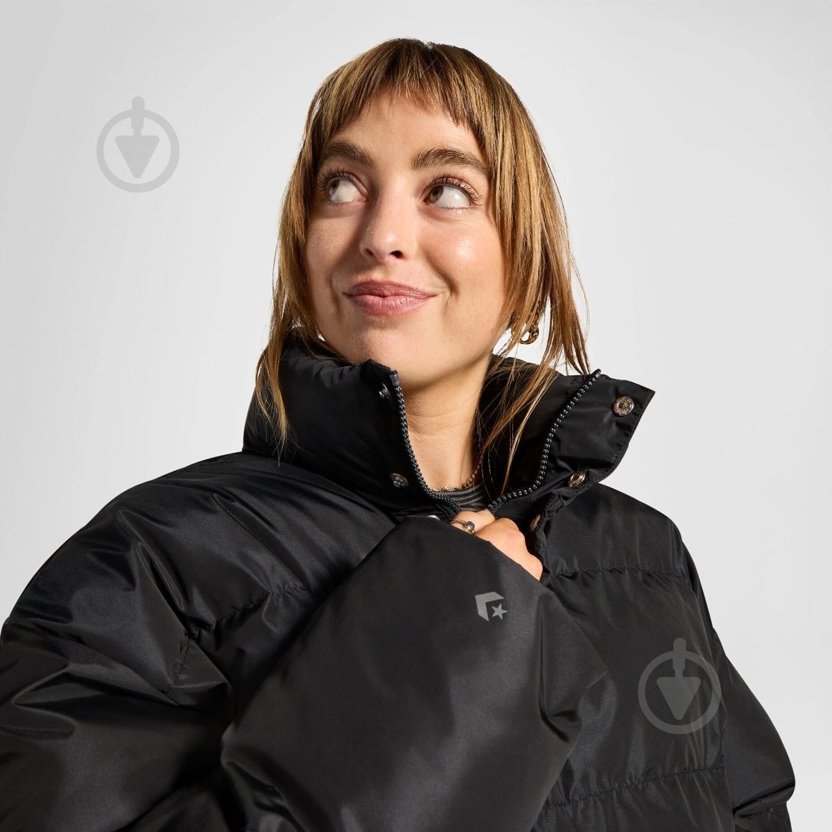 Пуховик женский зимний Converse IRIDESCENT SUPER PUFFER 10026797-001 р.M черный - фото 3