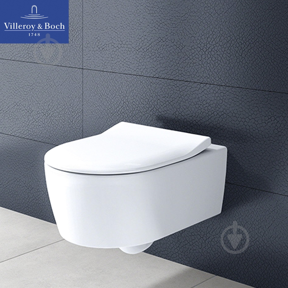 Унитаз подвесной Villeroy & Boch Avento 5656RS01 с сиденьем - фото 3
