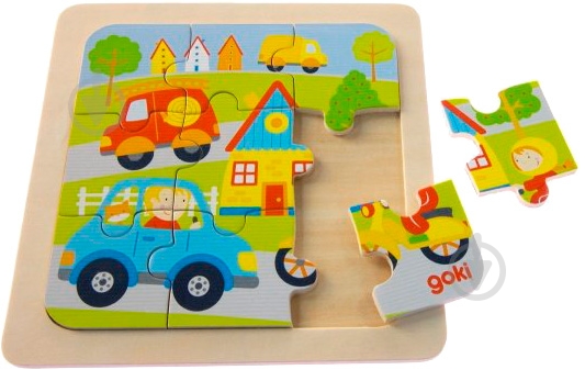 Пазл деревянный GoKi Город 57499-2 - фото 2 Пазл деревянный GoKi Город 57499-2 - фото 2