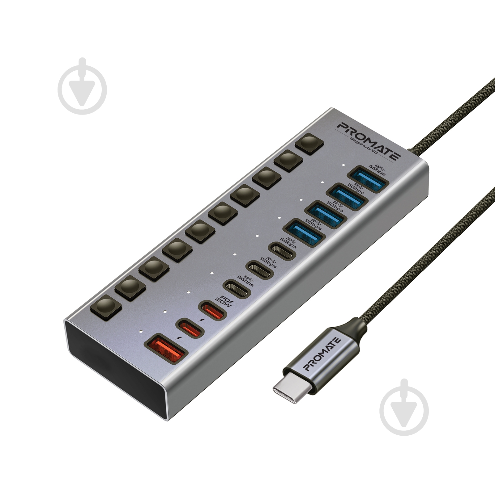 USB-хаб Promate Gegahub-5G - фото 1