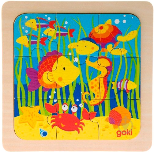 Пазл деревянный GoKi Море 57499-4 - фото 3
