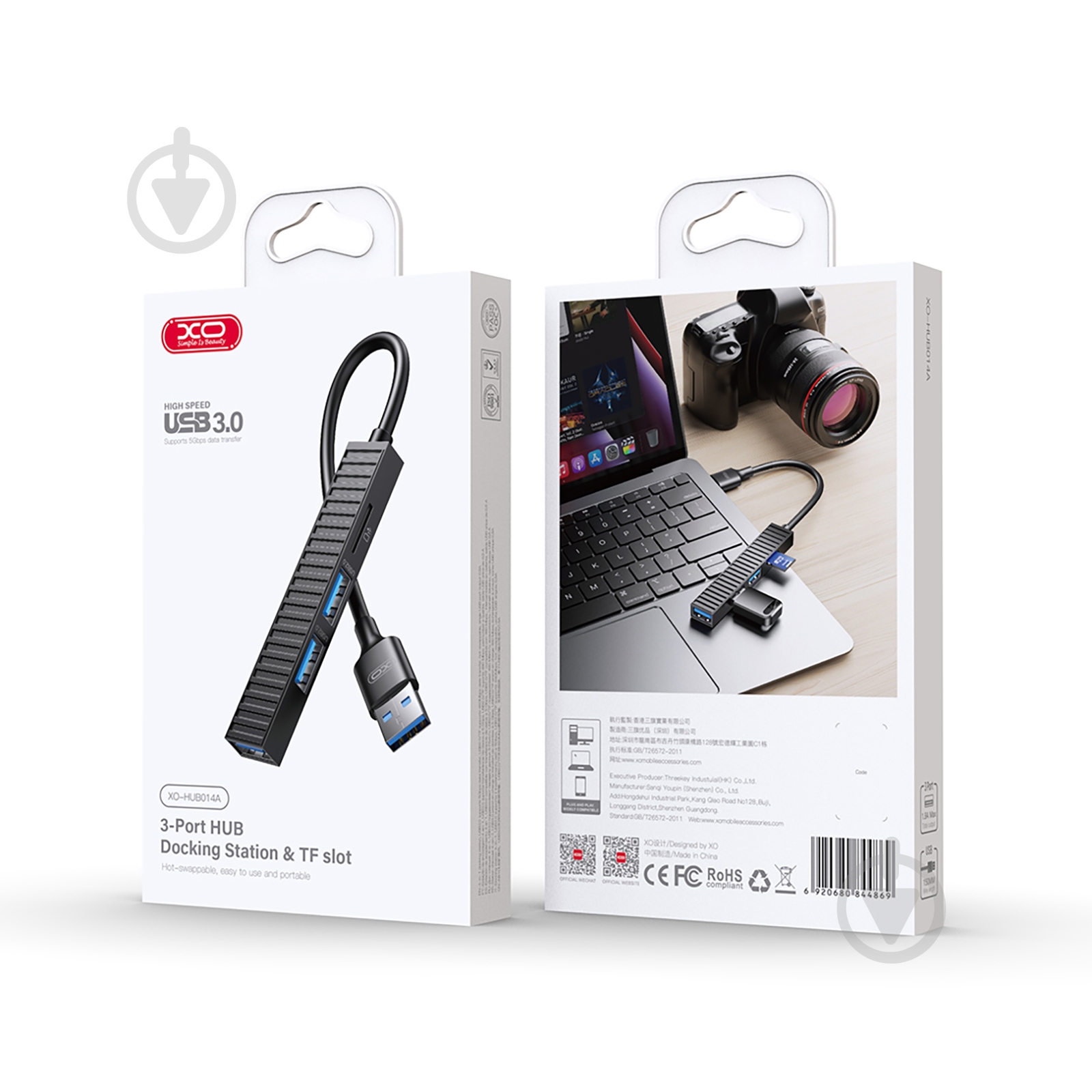 USB-хаб Xo HUB014A USB 3.0/2хUSB 2.0/SD/MicroSD - фото 4