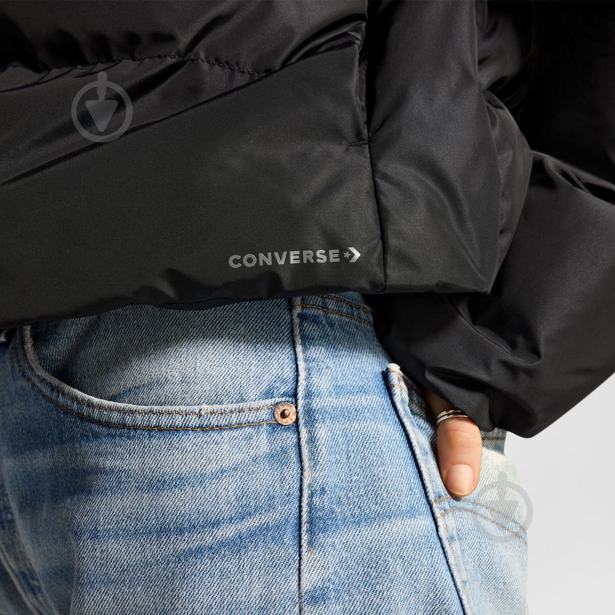 Пуховик женский зимний Converse IRIDESCENT SUPER PUFFER 10026797-001 р.XL черный - фото 6