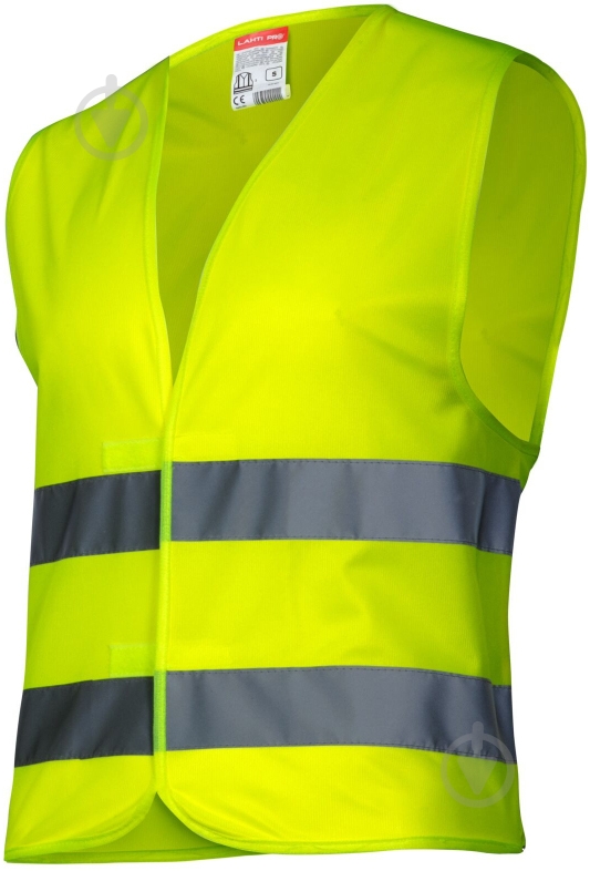 Жилет сигнальный Lahti Pro р. XXL LPKO12XL желтый - фото 3 Жилет сигнальный Lahti Pro р. XXL LPKO12XL желтый - фото 3